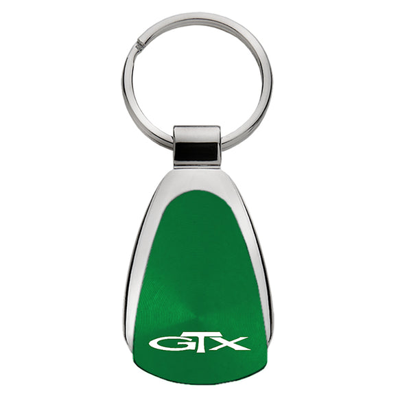 Plymouth GTX Keychain & Keyring - Green Teardrop (KCGR.GTX)