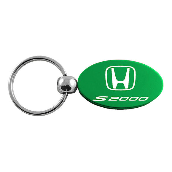 Honda S2000 Keychain & Keyring - Green Oval (KC1340.S20.GRN)