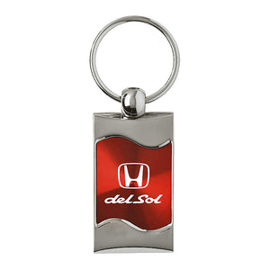 Honda Del Sol Keychain & Keyring - Red Wave (KC3075.DEL.RED)