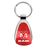 Dodge Ram Keychain & Keyring - Red Teardrop (KCRED.RAM)