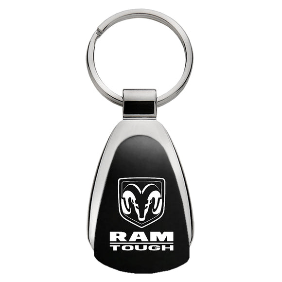Dodge RAM Tough Keychain & Keyring - Black Teardrop (KCK.RAMT)