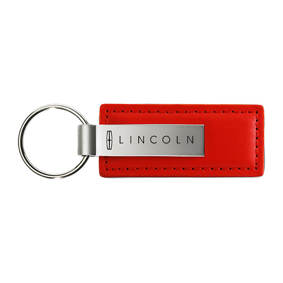 Lincoln Keychain & Keyring - Red Premium Leather (KC1542.LIN)
