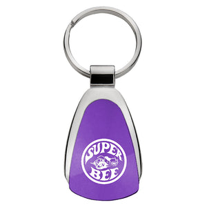 Dodge Super Bee Keychain & Keyring - Purple Teardrop (KCPUR.SUPB)