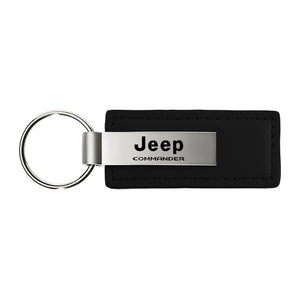 Jeep Commander Keychain & Keyring - Premium Leather (KC1540.COM)