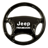 Jeep Renegade Keychain & Keyring - Black Steering Wheel (KC3019.RENE)