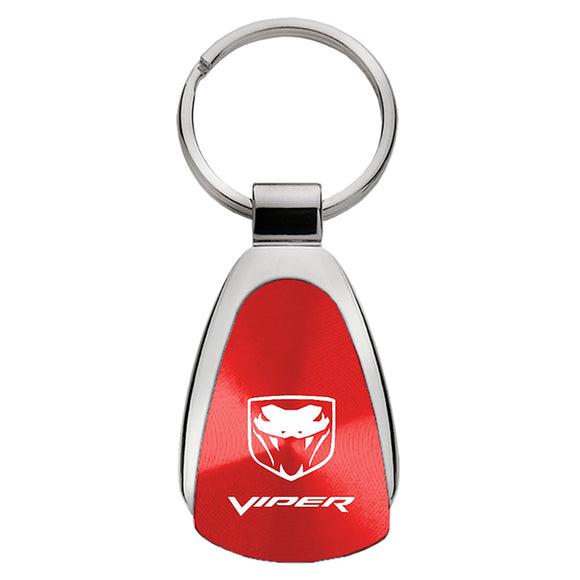 Dodge Viper Keychain & Keyring - Red Teardrop (KCRED.VIP)