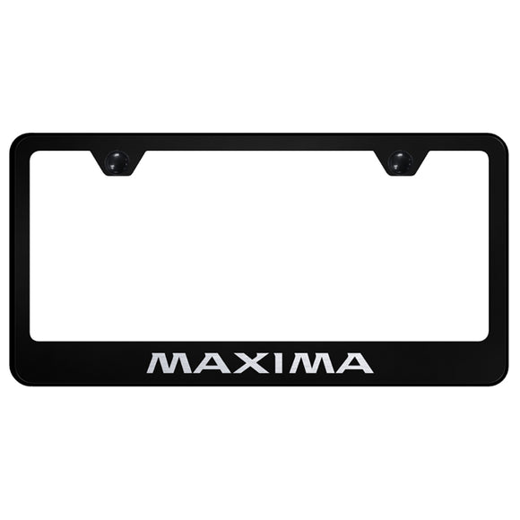 Nissan Maxima Black License Plate Frame (LF.MAX.EB)