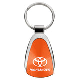 Toyota Highlander Keychain & Keyring - Orange Teardrop (KCORA.HIL)