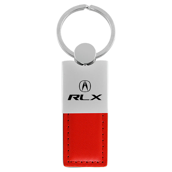 Acura RLX Keychain & Keyring - Duo Premium Red Leather (KC1740.RLX.RED)