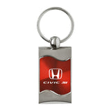 Honda Civic SI Keychain & Keyring - Red Wave (KC3075.CSI.RED)