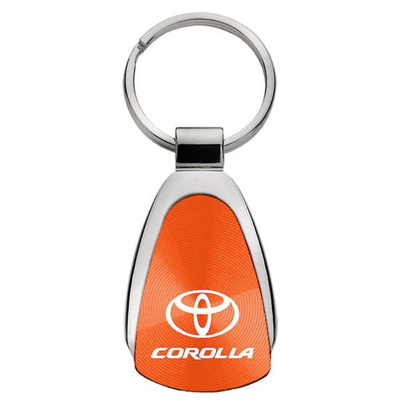 Toyota Corolla Keychain & Keyring - Orange Teardrop (KCORA.COR)