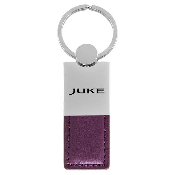 Nissan Juke Keychain & Keyring - Duo Premium Black Leather (KC1740.JUKE.PUR)