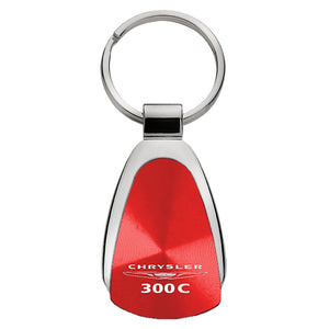 Chrysler 300C Keychain & Keyring - Red Teardrop (KCRED.30C)