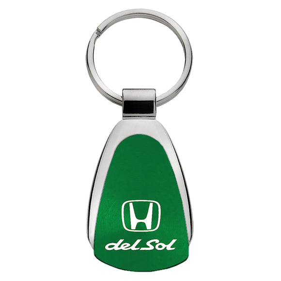 Honda Del Sol Keychain & Keyring - Green Teardrop (KCGR.DEL)
