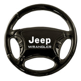 Jeep Wrangler Keychain & Keyring - Black Steering Wheel (KC3019.WRA)