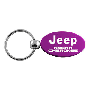 Jeep Grand Cherokee Keychain & Keyring - Purple Oval (KC1340.GRA.PUR)