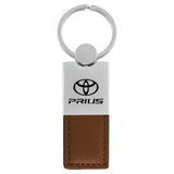 Toyota Prius Keychain & Keyring - Duo Premium Brown Leather (KC1740.PRI.BRN)