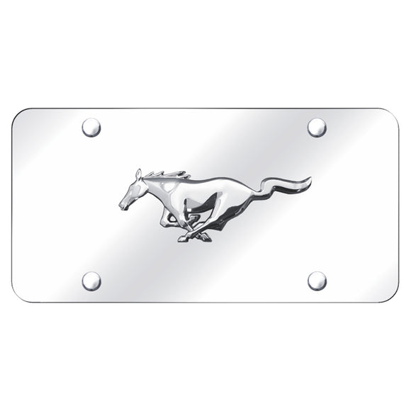 Ford Mustang Horse Chrome on Chrome Plate (AG-MUS.CC)