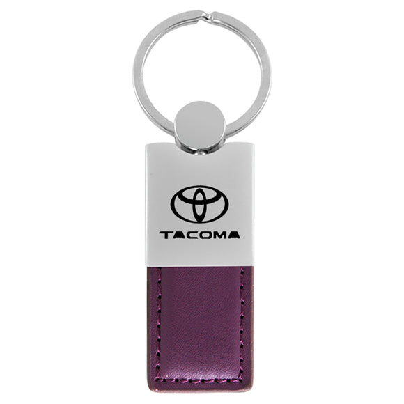 Toyota Tacoma Keychain & Keyring - Duo Premium Purple Leather (KC1740.TAC.PUR)