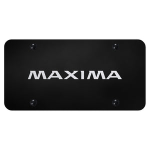Nissan Maxima Laser Etched on Black Plate (PL.MAX.EB)