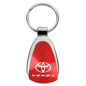 Toyota Venza Keychain & Keyring - Red Teardrop (KCRED.VNZ)