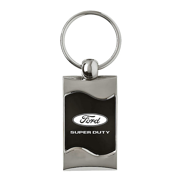 Ford Super Duty Keychain & Keyring - Black Wave (KC3075.DTY.BLK)