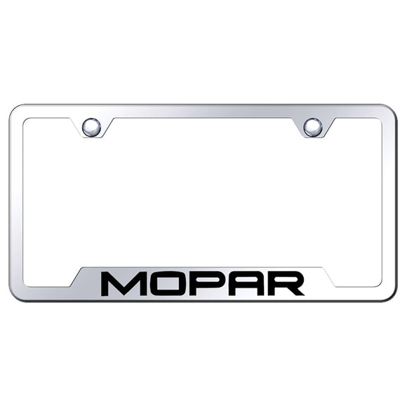 Mopar License Plate Frame - Laser Etched Cut-Out Frame - Stainless Steel (GF.MOP.EC)