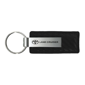 Toyota Land Cruiser Keychain & Keyring - Carbon Fiber Texture Leather (KC1550.LAC)