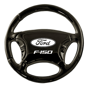 Ford F-150 Keychain & Keyring - Black Steering Wheel (KC3019.F15)