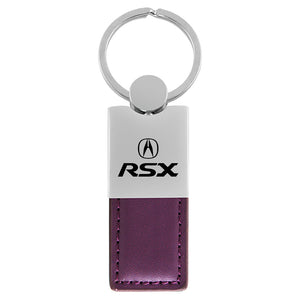 Acura RSX Keychain & Keyring - Duo Premium Purple Leather (KC1740.RSX.PUR)