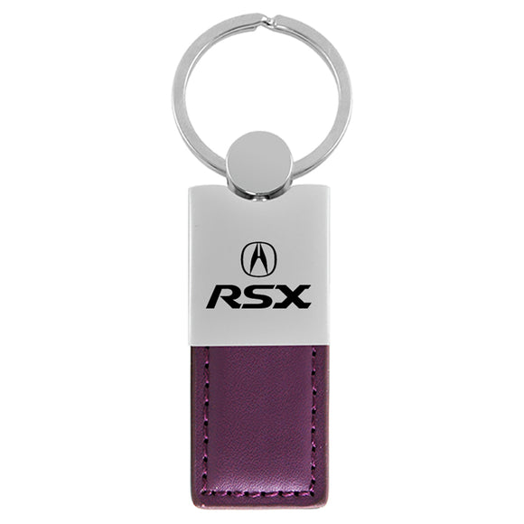 Acura RSX Keychain & Keyring - Duo Premium Purple Leather (KC1740.RSX.PUR)