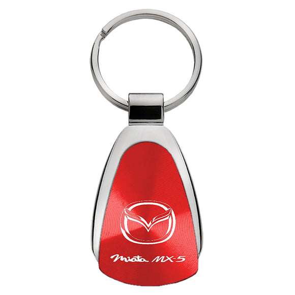 Mazda Miata MX-5 Keychain & Keyring - Red Teardrop (KCRED.MIA)