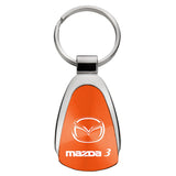 Mazda 3 Keychain & Keyring - Orange Teardrop (KCORA.MZ3)