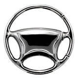 Ford Mustang Keychain & Keyring - Black Steering Wheel (KC3019.MUS)