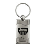 Jeep Grill Keychain & Keyring - Silver Wave (KC3075.JEEG.SIL)