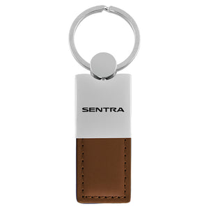 Nissan Sentra Keychain & Keyring - Duo Premium Brown Leather (KC1740.SEN.BRN)