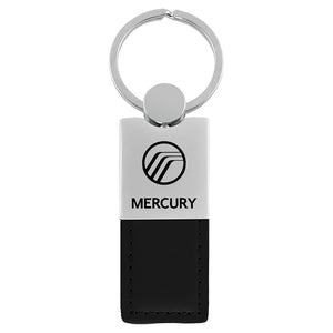 Mercury Keychain & Keyring - Duo Premium Black Leather (KC1740.MRY.BLK)