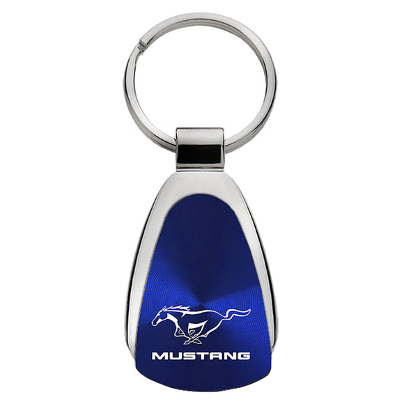 Ford Mustang Keychain & Keyring - Blue Teardrop (KCB.MUS)