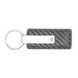 Toyota Camry Keychain & Keyring - Gun Metal Carbon Fiber Texture Leather (KC1559.CAM)