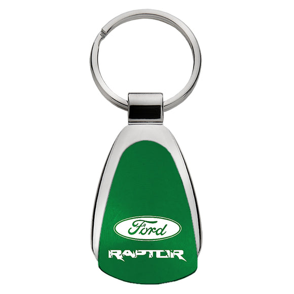 Ford F-150 Raptor Keychain & Keyring - Green Teardrop (KCGR.RAP)