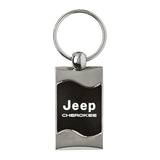 Jeep Cherokee Keychain & Keyring - Black Wave (KC3075.CHE.BLK)