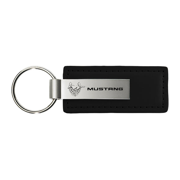 Ford Mustang 45th Anniversary Keychain & Keyring - Premium Leather (KC1540.MUS45)
