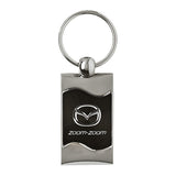 Mazda Zoom Zoom Keychain & Keyring - Black Wave (KC3075.ZOO.BLK)
