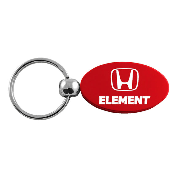 Honda Element Keychain & Keyring - Red Oval (KC1340.ELE.RED)