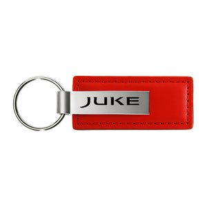 Nissan Juke Keychain & Keyring - Red Premium Leather (KC1542.JUKE)