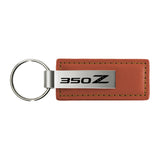Nissan 350z Keychain & Keyring - Brown Premium Leather (KC1541.350)