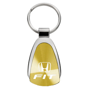 Honda Fit Keychain & Keyring - Gold Teardrop (KCGOLD.FIT)