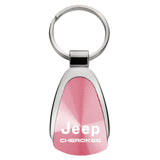 Jeep Cherokee Keychain & Keyring - Pink Teardrop (KCPNK.CHE)