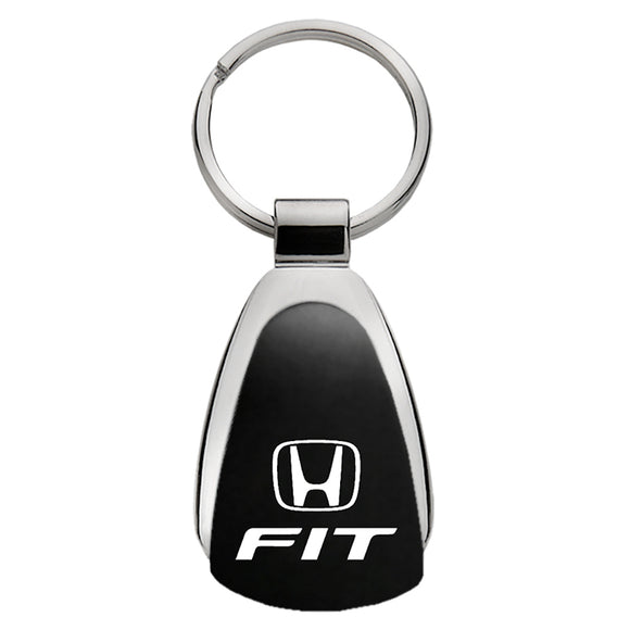 Honda Fit Keychain & Keyring - Black Teardrop (KCK.FIT)
