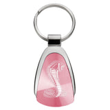 Ford Mustang Shelby Cobra Keychain & Keyring - Pink Teardrop (KCPNK.COB)